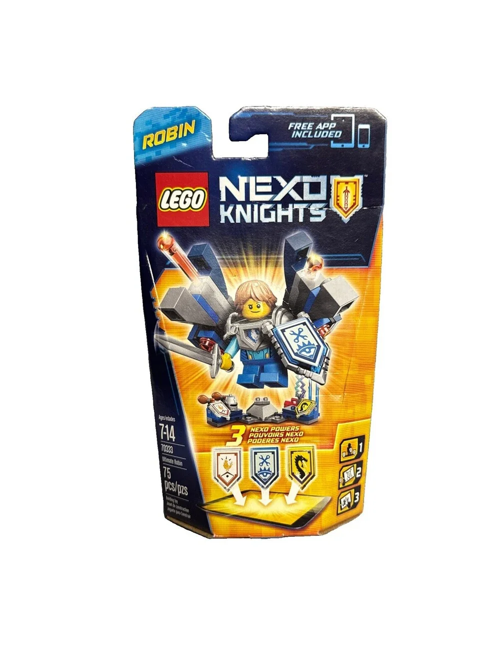 Lego Nexo Knights 70333 Ultimate Robin Mini Figure 75 Pcs 3 Powers